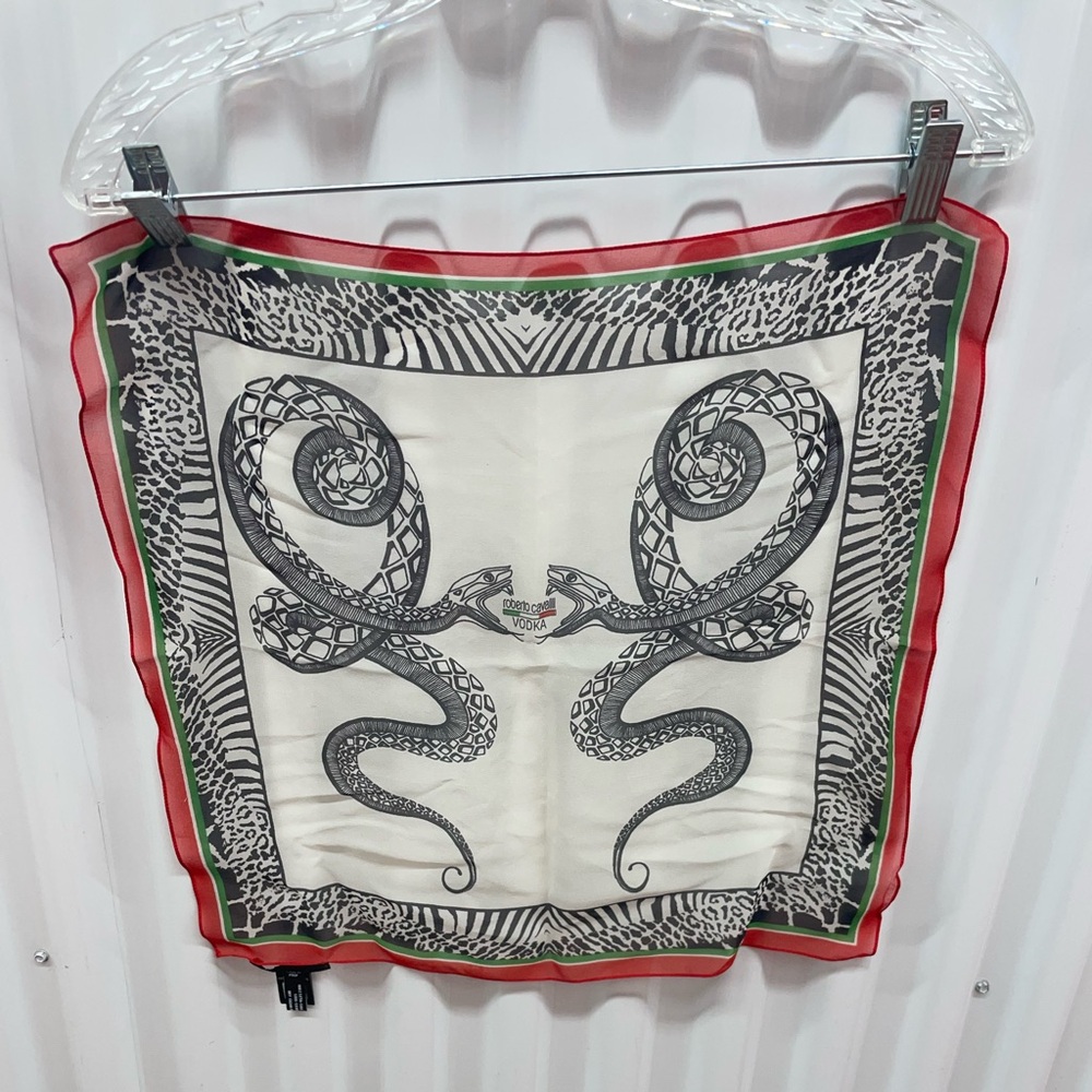 Roberto Cavalli  Silk  Snake Ptint Scarf